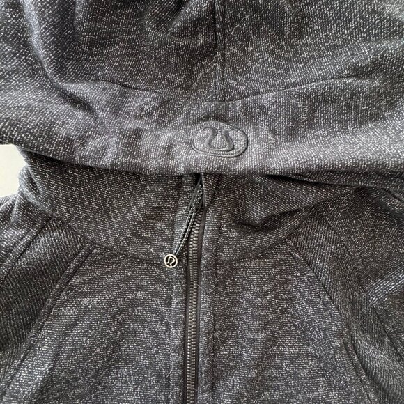 Lululemon Scuba Oversized Half-Zip Hoodie *Sparkle Black Silver(M/L) - Picture 5 of 7